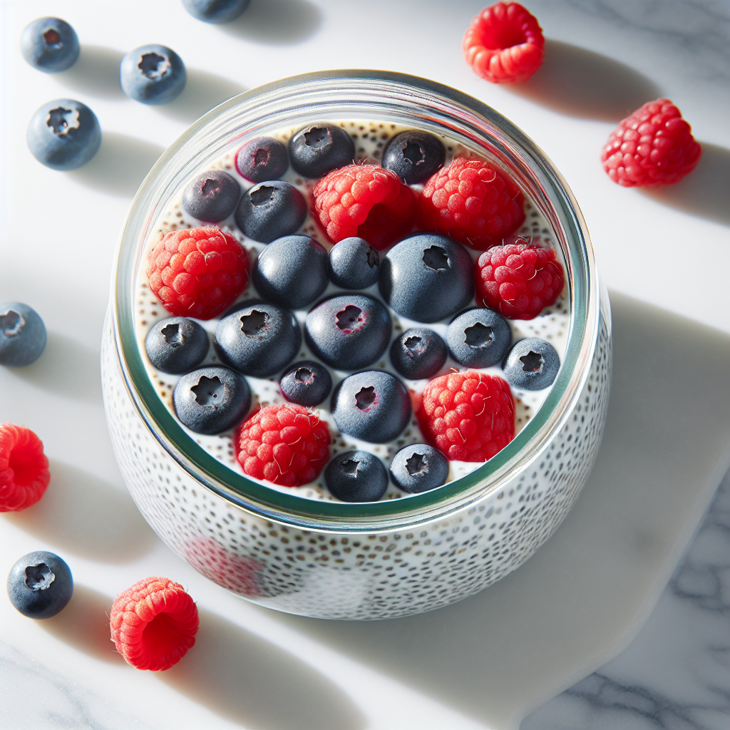 Chia puding sa bobičastim voćem
