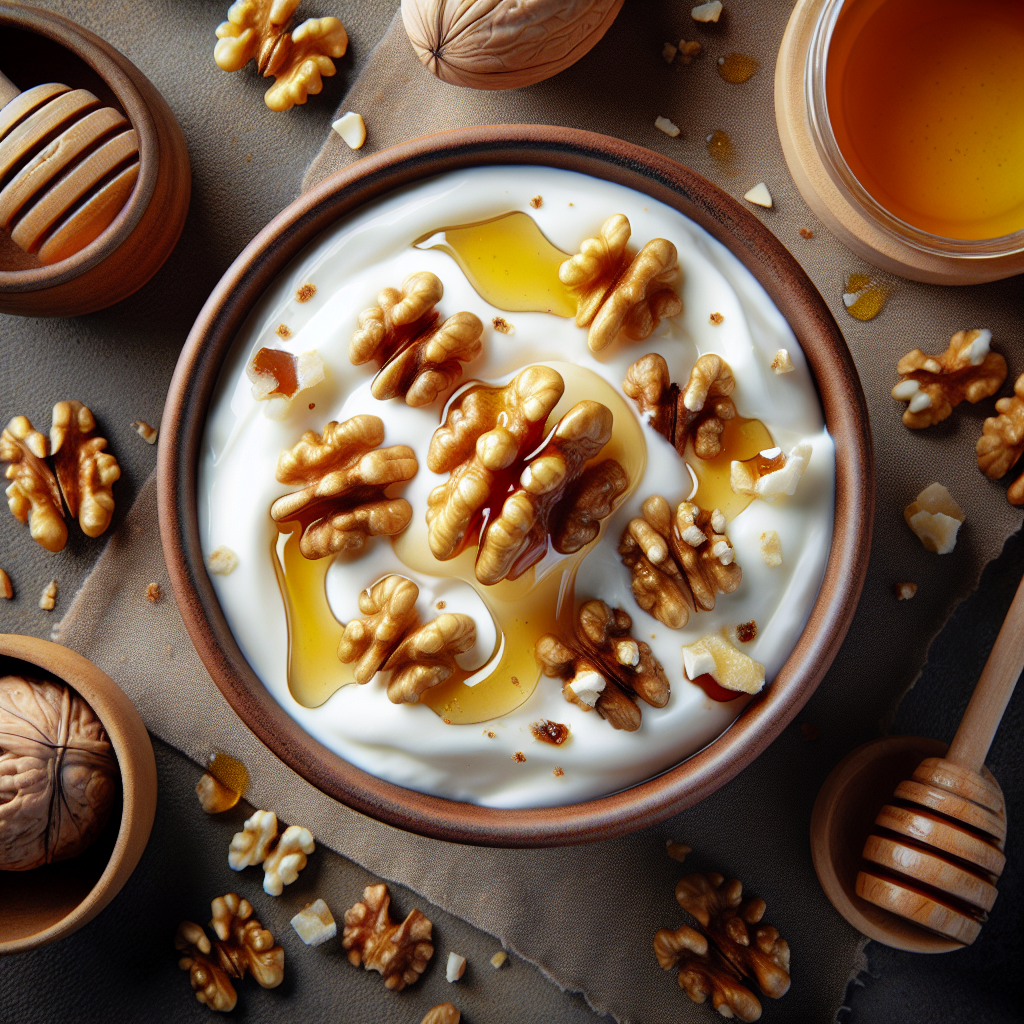Grčki jogurt s orasima i medom
