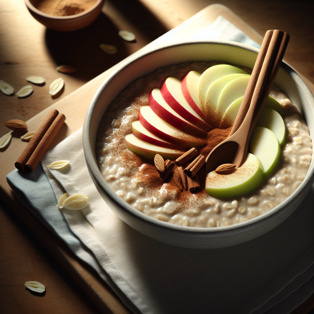 Proteinska ovsena kaša sa jabukom i cimetom