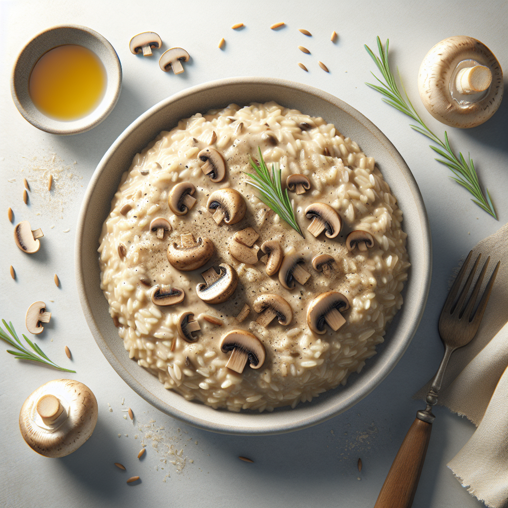 Rižoto od smeđe riže i gljiva