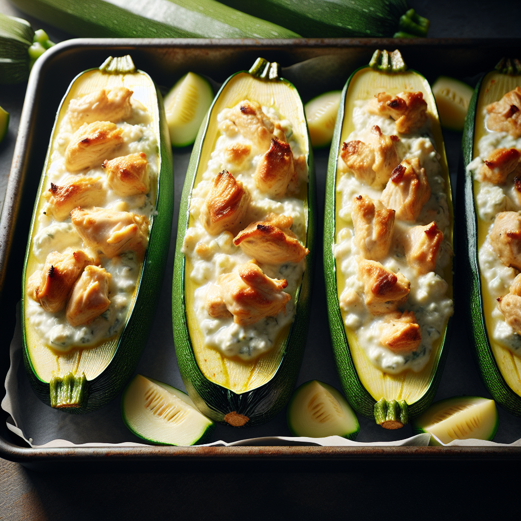 Tikvice punjene sirom i piletinom