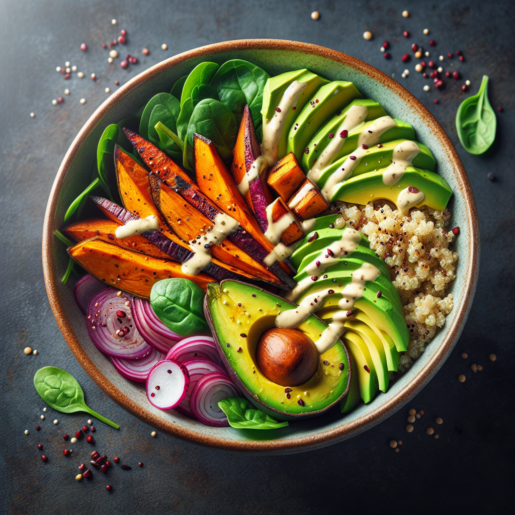 Buddha bowl sa kinoom i avokadom