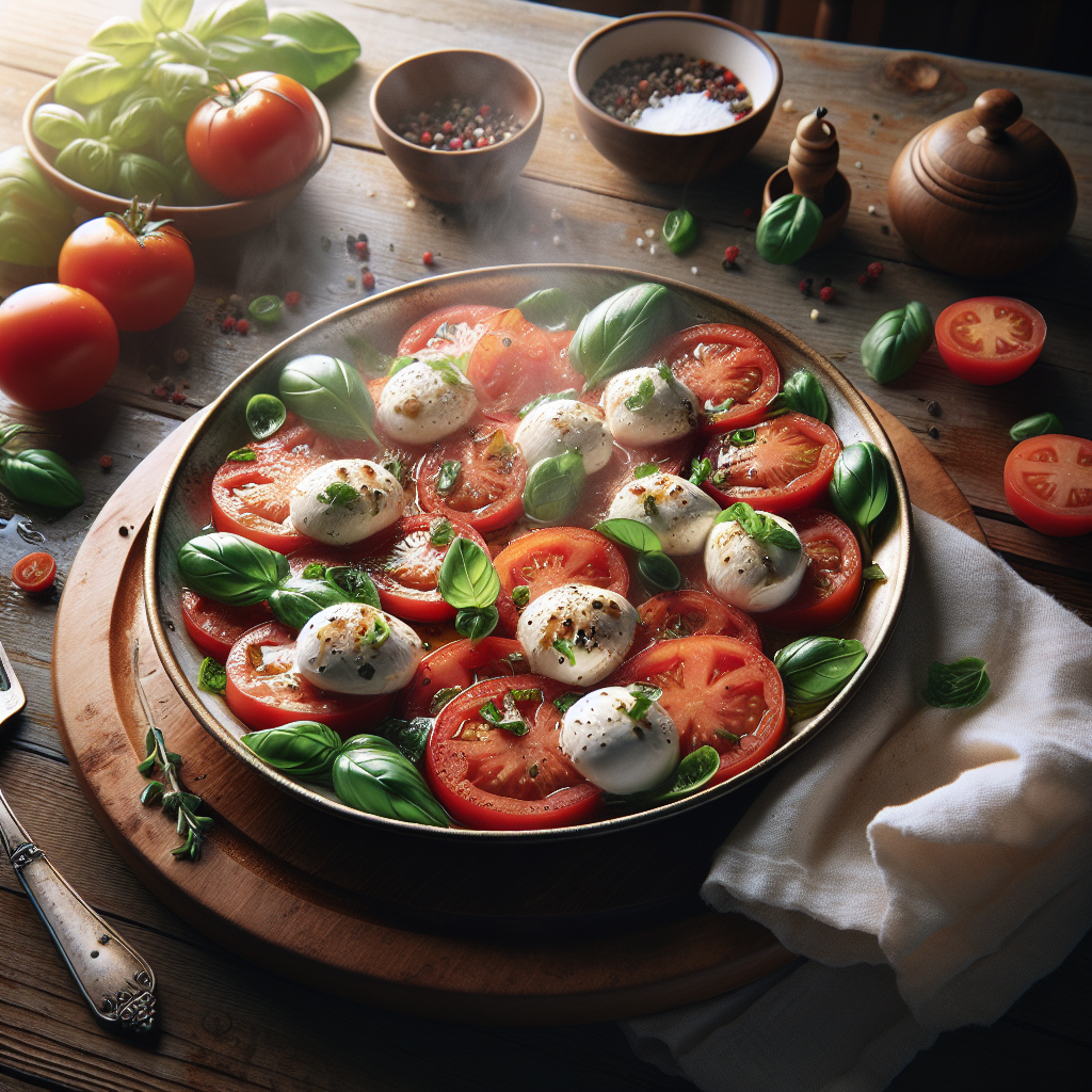 Caprese salata sa svježom mocarelom