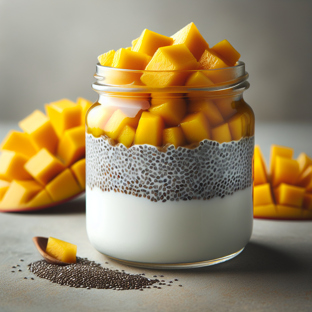 Chia puding sa kokosom i mangom