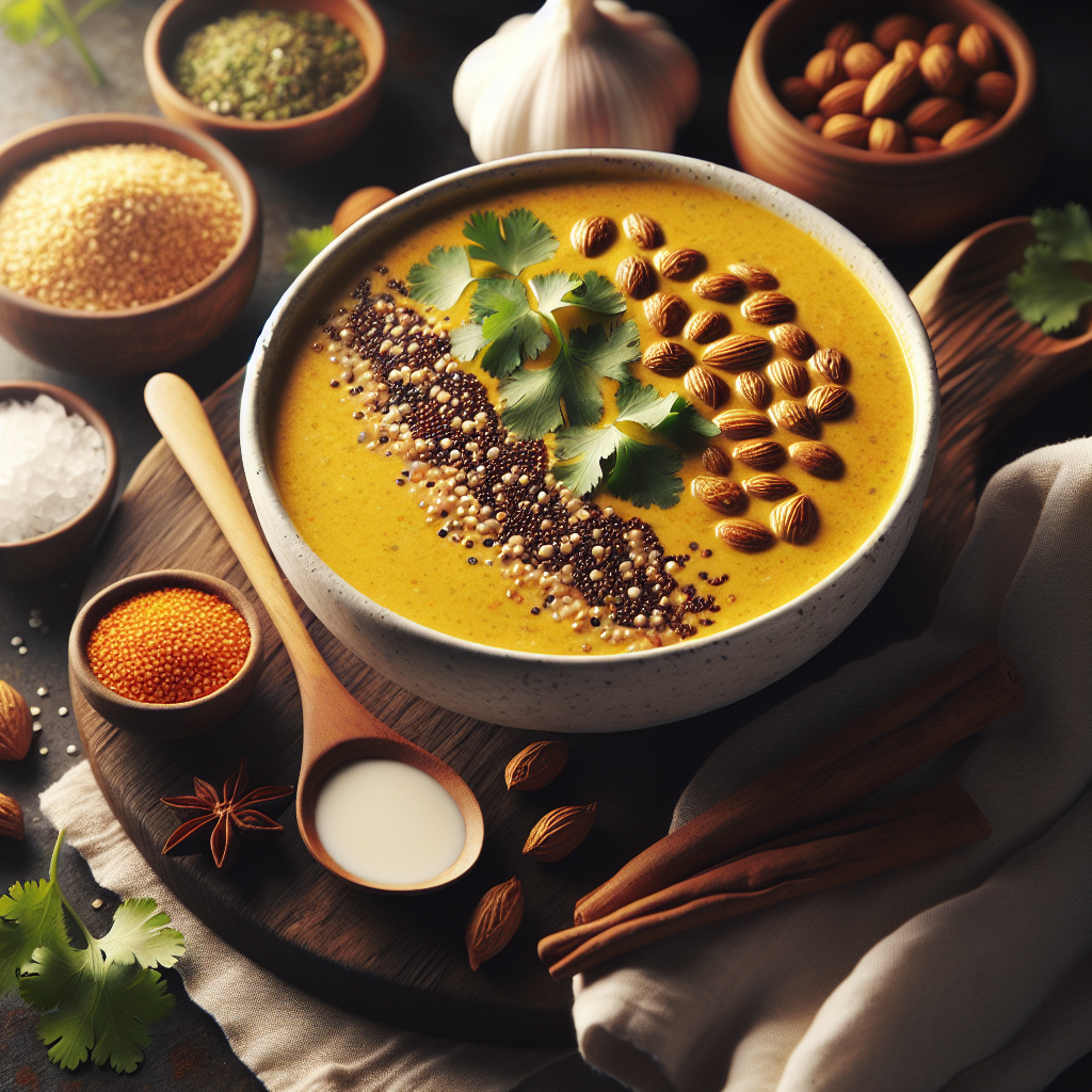 Kremasta kari supa sa kinoom