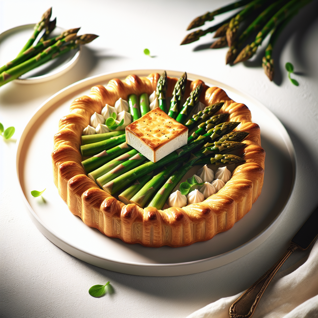 Lisnato tijesto sa šparogama i tofuom