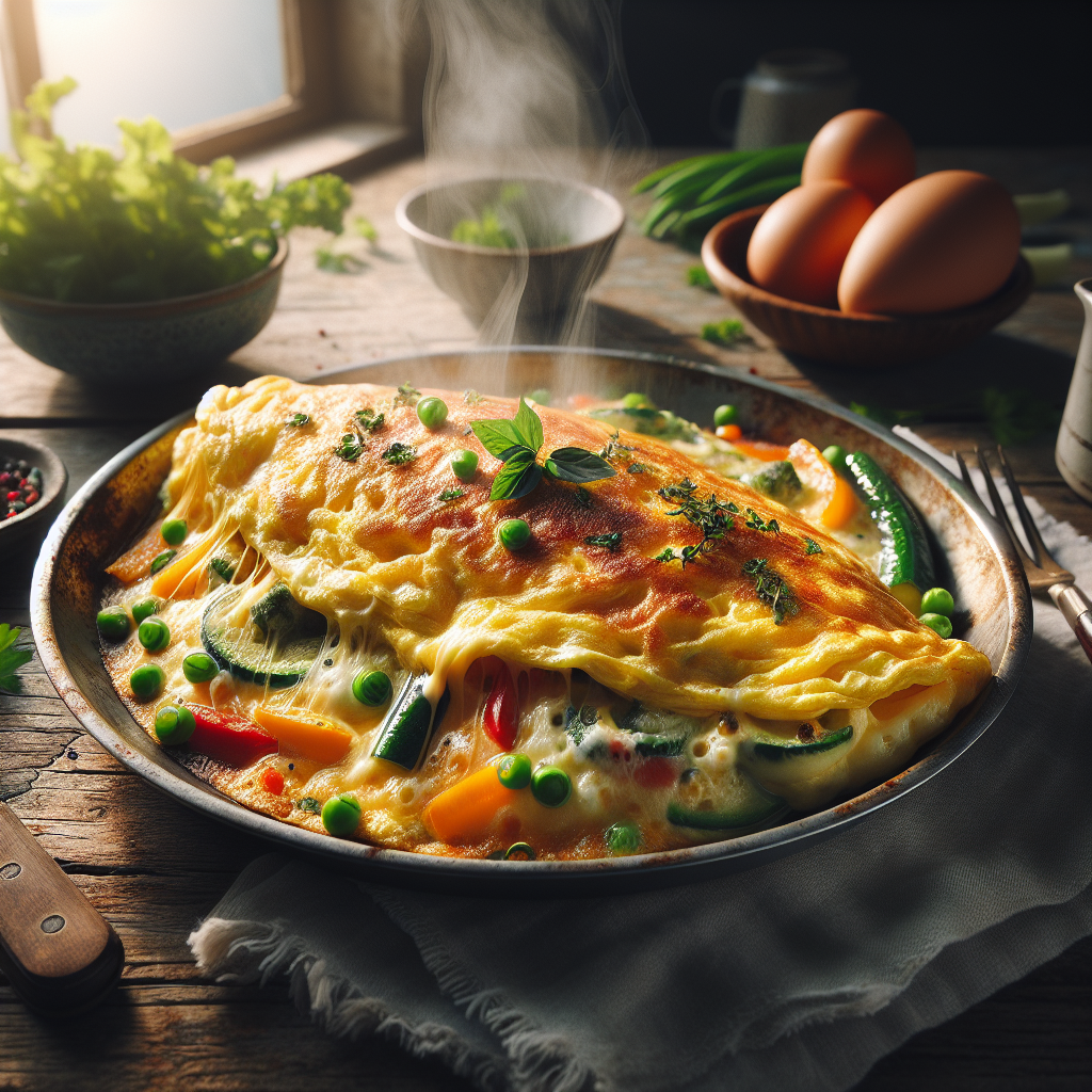 Omlet sa povrćem i sirom