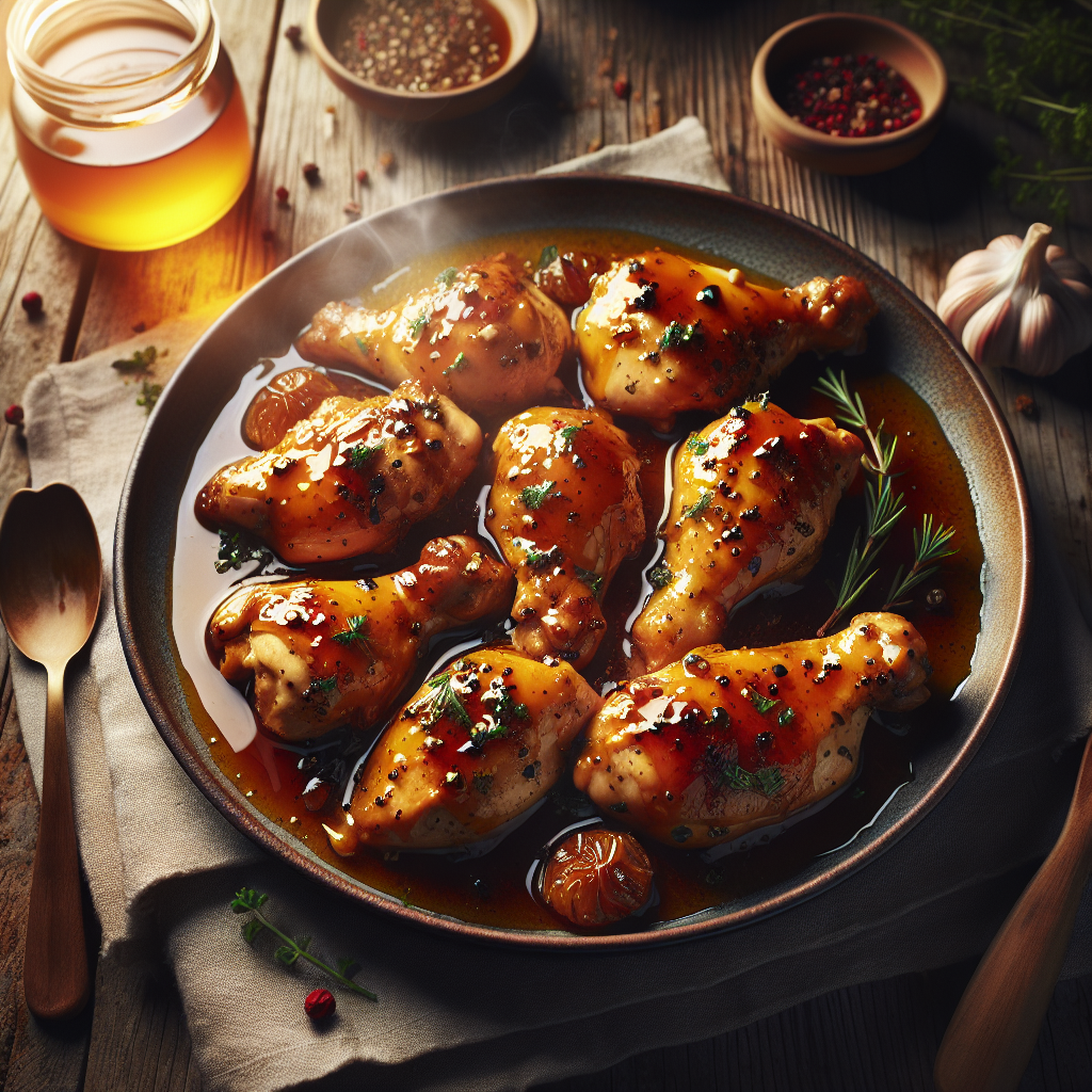 Piletina u sosu od meda i senfa