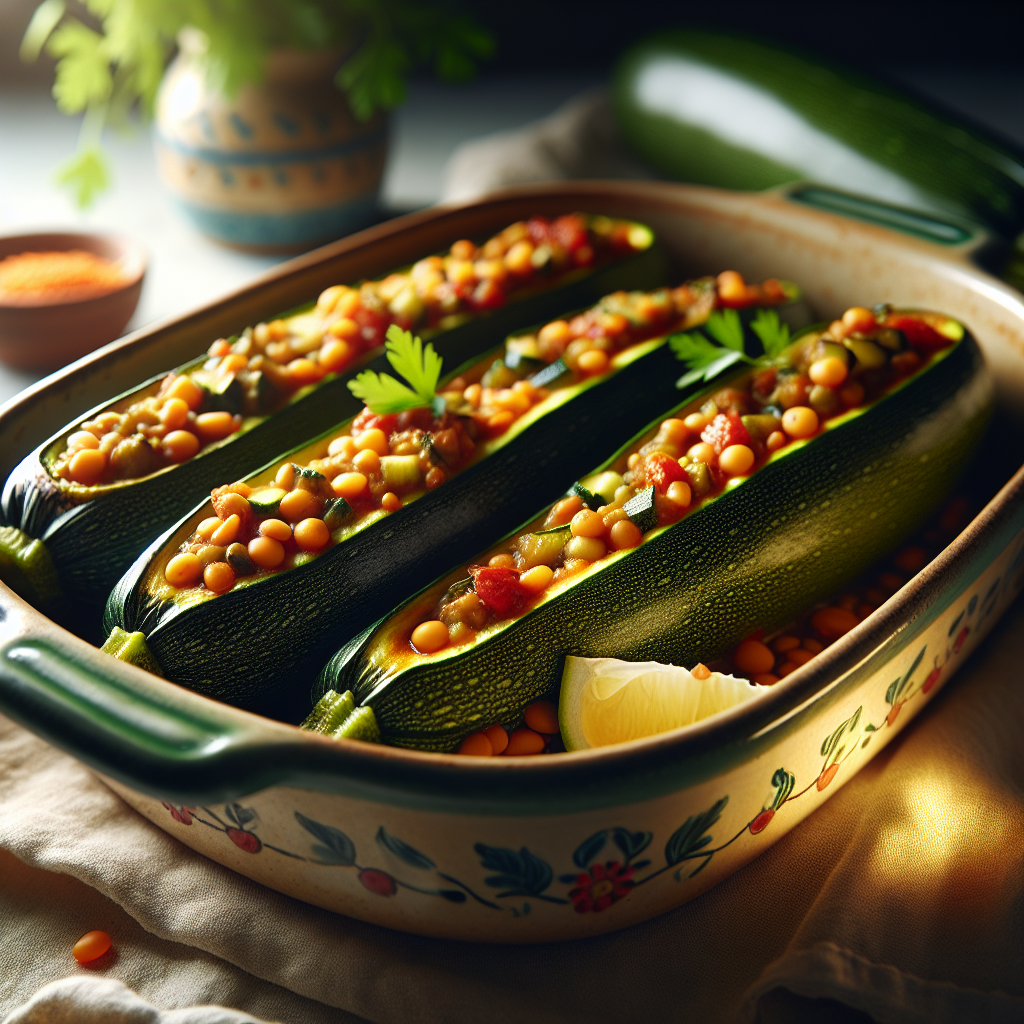 Punjene tikvice sa lećom i začinskim biljem