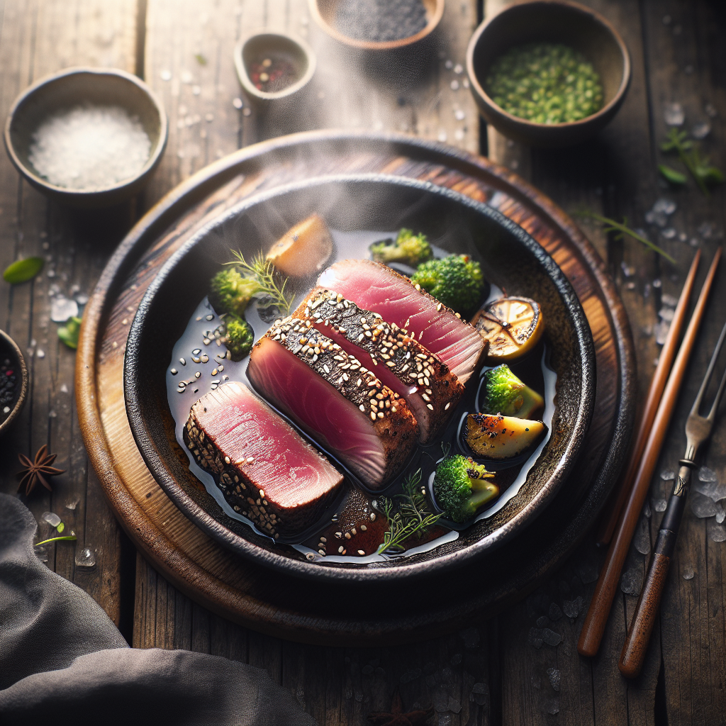 Tuna steak sa sezamom