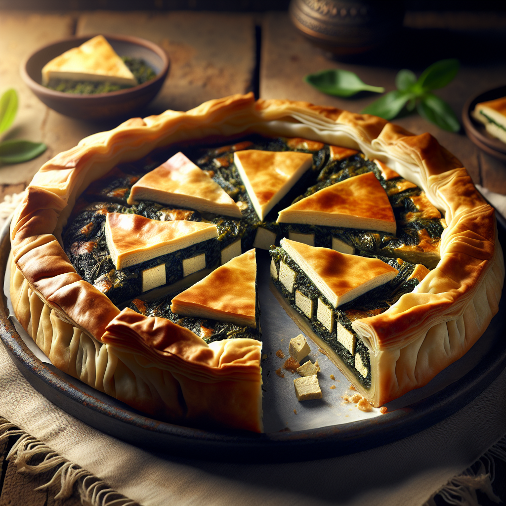 Veganska pita od špinata i tofua