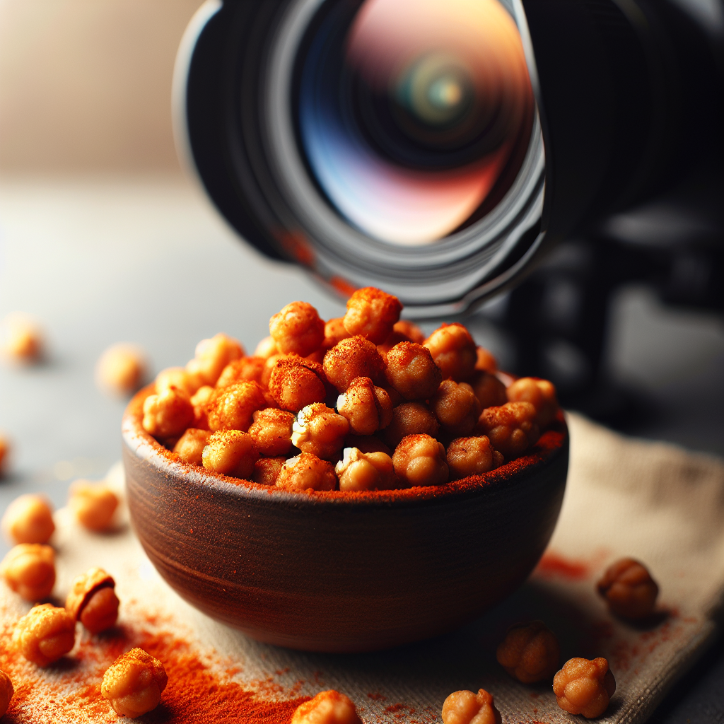 Veganske pečene grickalice od leblebije